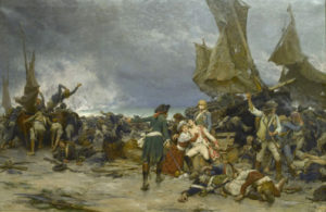 Episode de la déroute de Quiberon, 1889, Pierre Outin (1840-1899)